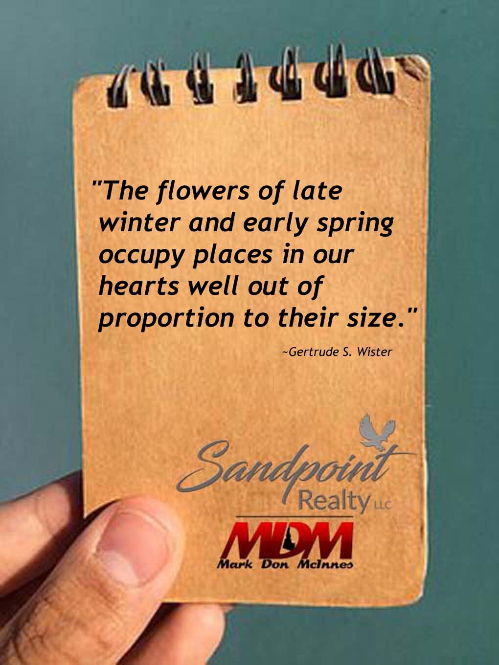 Sandpoint Realty Thursday Thought Flowers